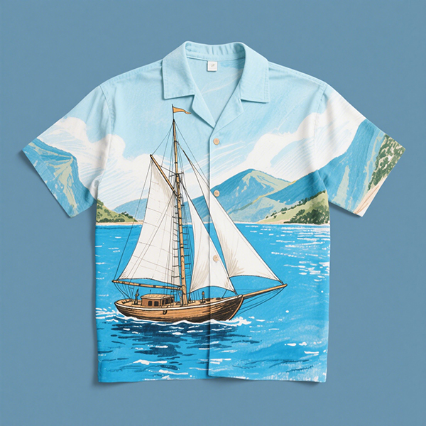 custom short slevve hawaiian shirt