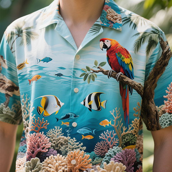 printed hawaiian shirt