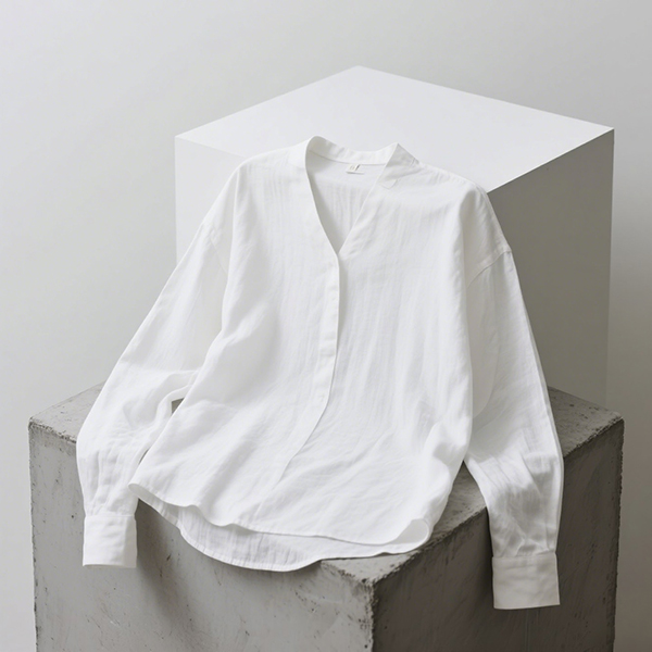 white linen shirt