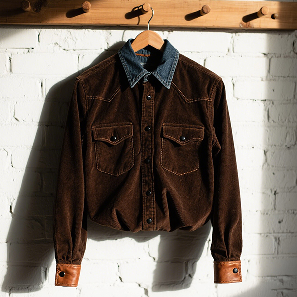 button down corduroy shirt