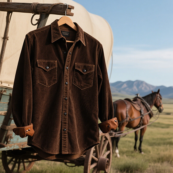 WESTERN CORDUROY SHIRT: A RUGGED CLASSIC FOR MODERN STYLE