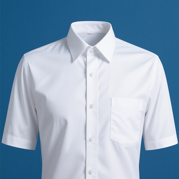 white short sleeve dress shirt