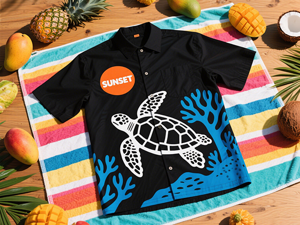 custom logo hawaiian shirt