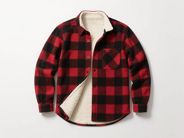 classic red and black flannel shirt
