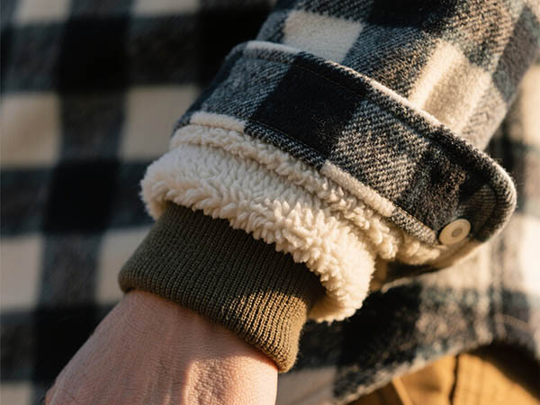 sherpa lined flannel shirt