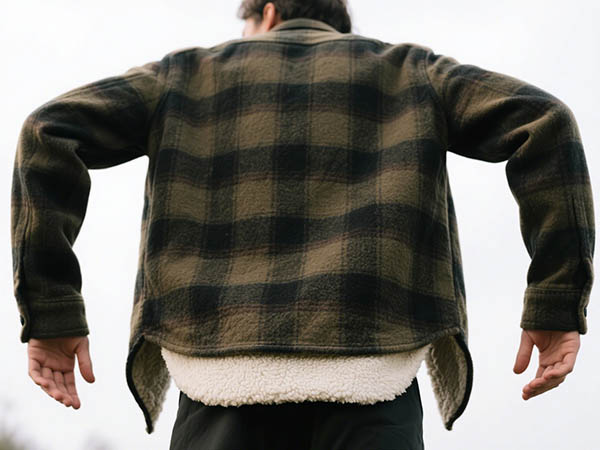 quilted lined flannel shirt