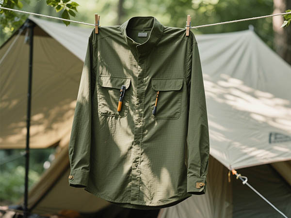 poplin long sleeve fishing shirt