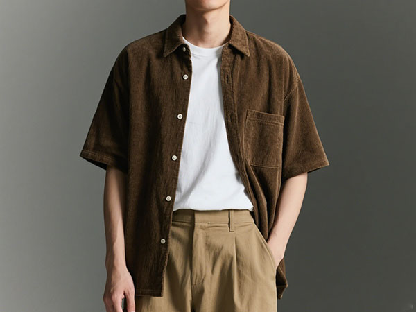 HOW TO STYLE SHORT SLEEVE CORDUROY SHIRTS FOR MEN TO ELEVATE YOUR EVERYDAY LOOK