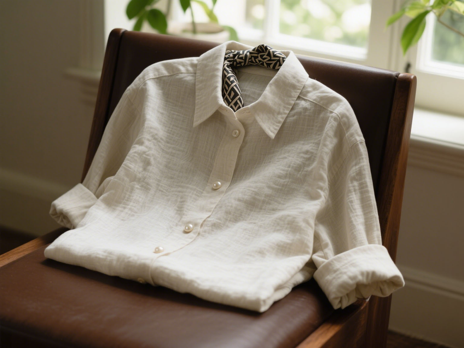 long sleeve linen shirt
