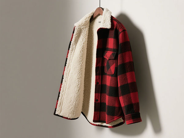 sherpa lined flannel shirt