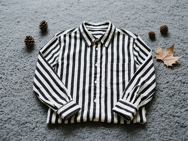 black and white striped shirt