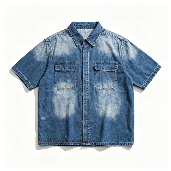 short sleeve denim shirt