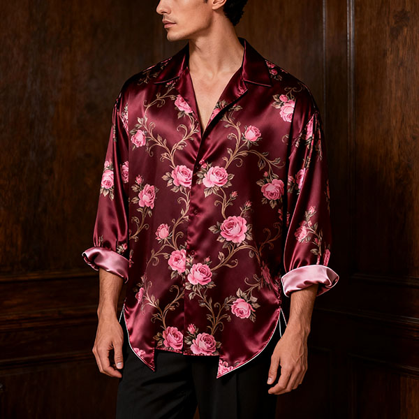 custom men jacquard shirt