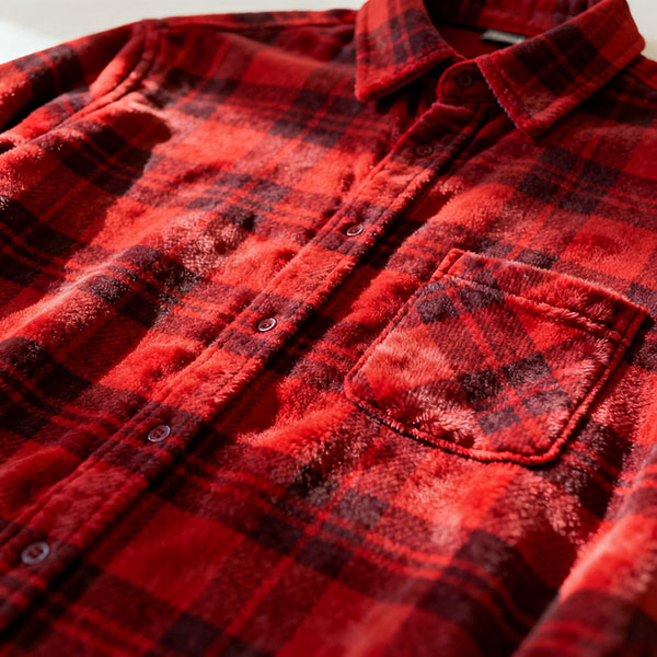 custom red flannel shirt