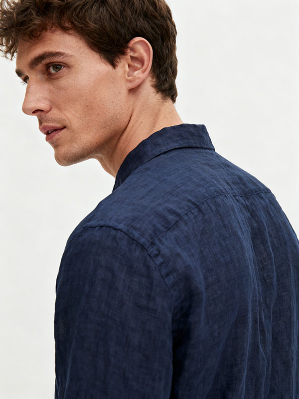 button up linen shirt