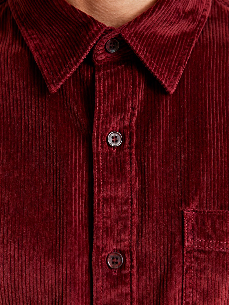 slim fit corduroy shirt