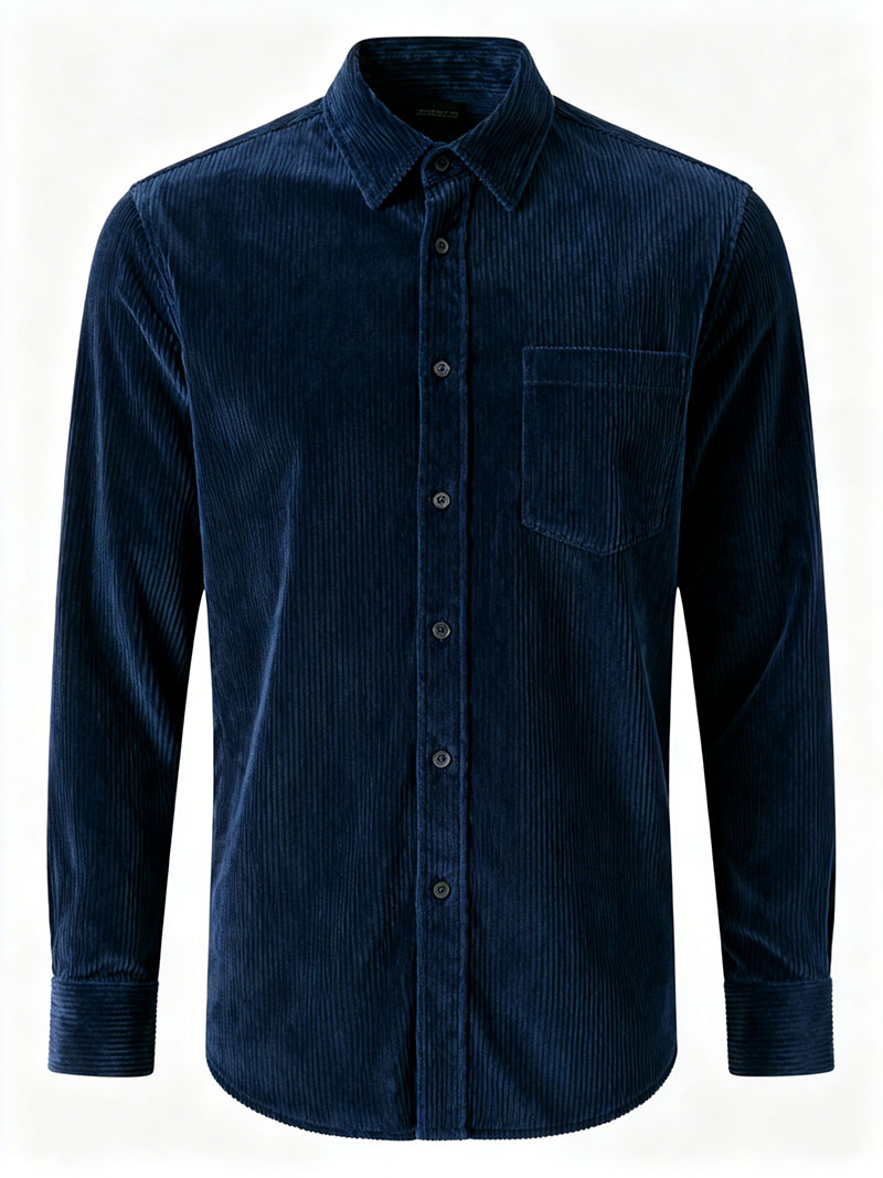 navy corduroy shirt