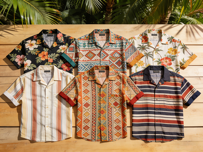 custom short sleeve hawaiian shirt