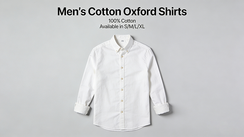 custom fit oxford shirt
