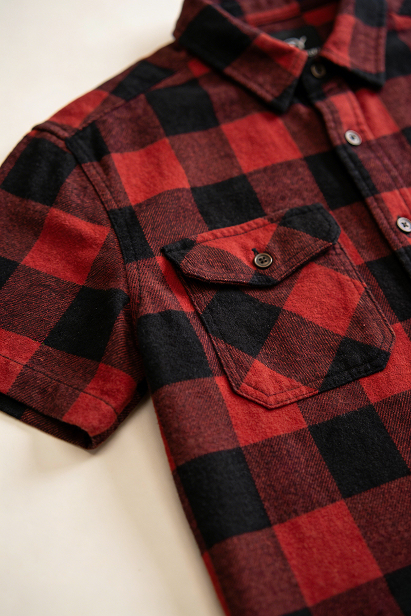 red flannel shirt for men