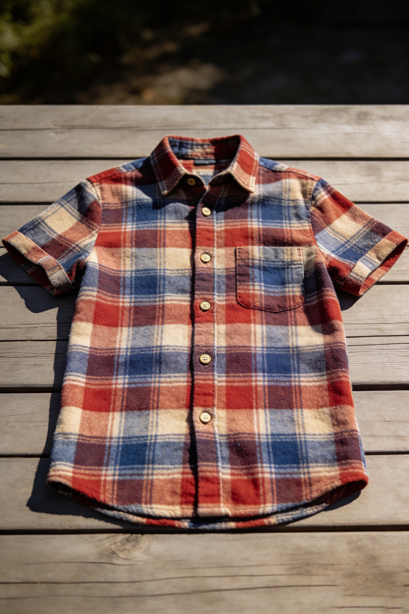short sleeve flannel shirt